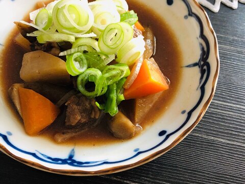 【簡単なのに本格】カレー用牛肉の具沢山な土手煮